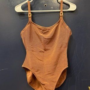 Ribbed Body Suit / Onepiece Bathing Suit